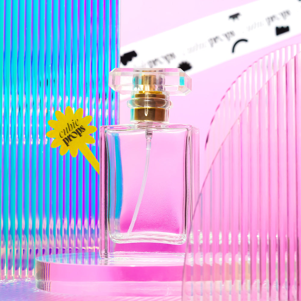 Acrylic Pinstripe Square Iridescent Product Photography Prop
