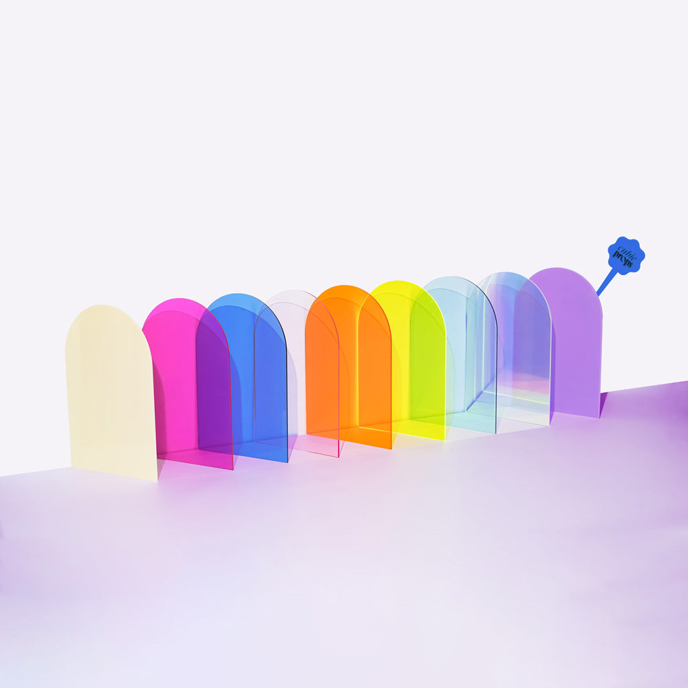 Colored Acrylic Arch Product Photography Prop