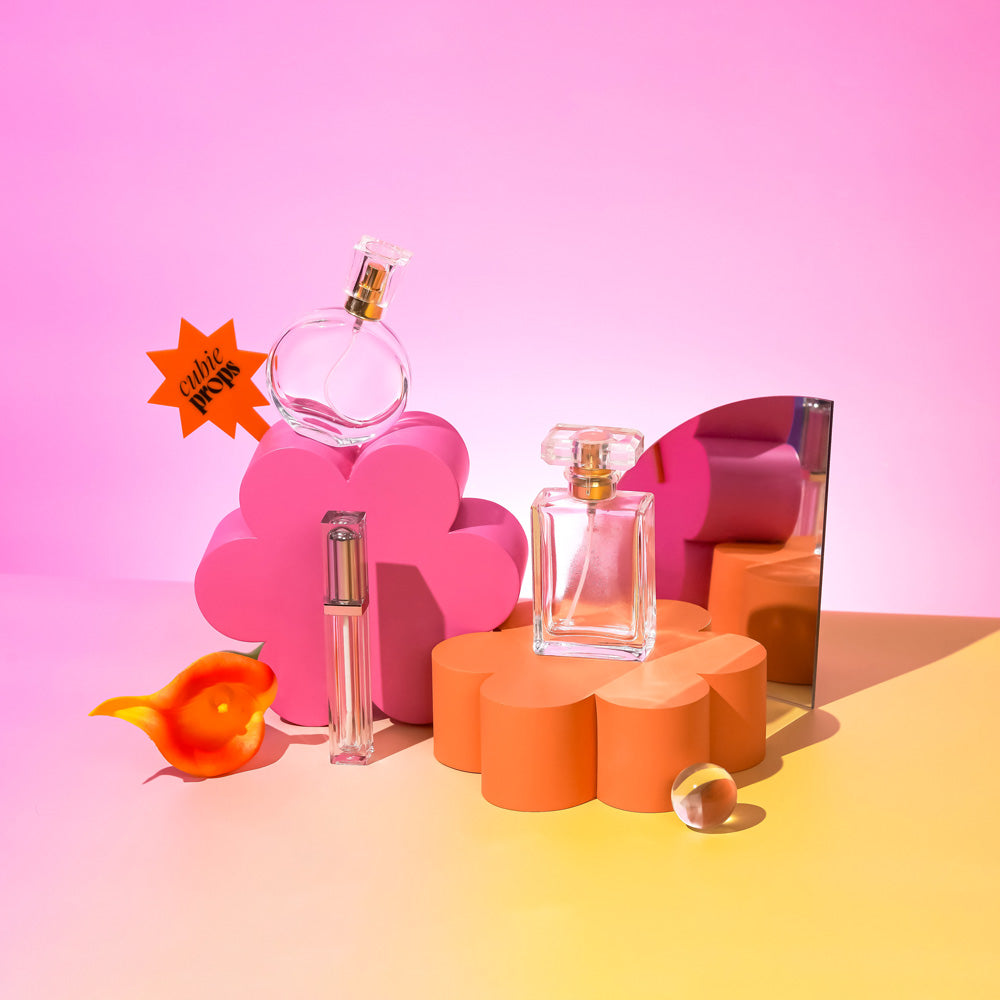 Pink Orange Product Photography Prop Plinth Bloom Flower