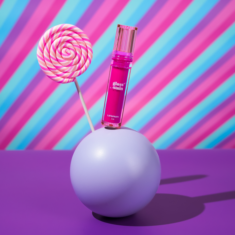 Pink Candy Swirl Product Photography Backdrop