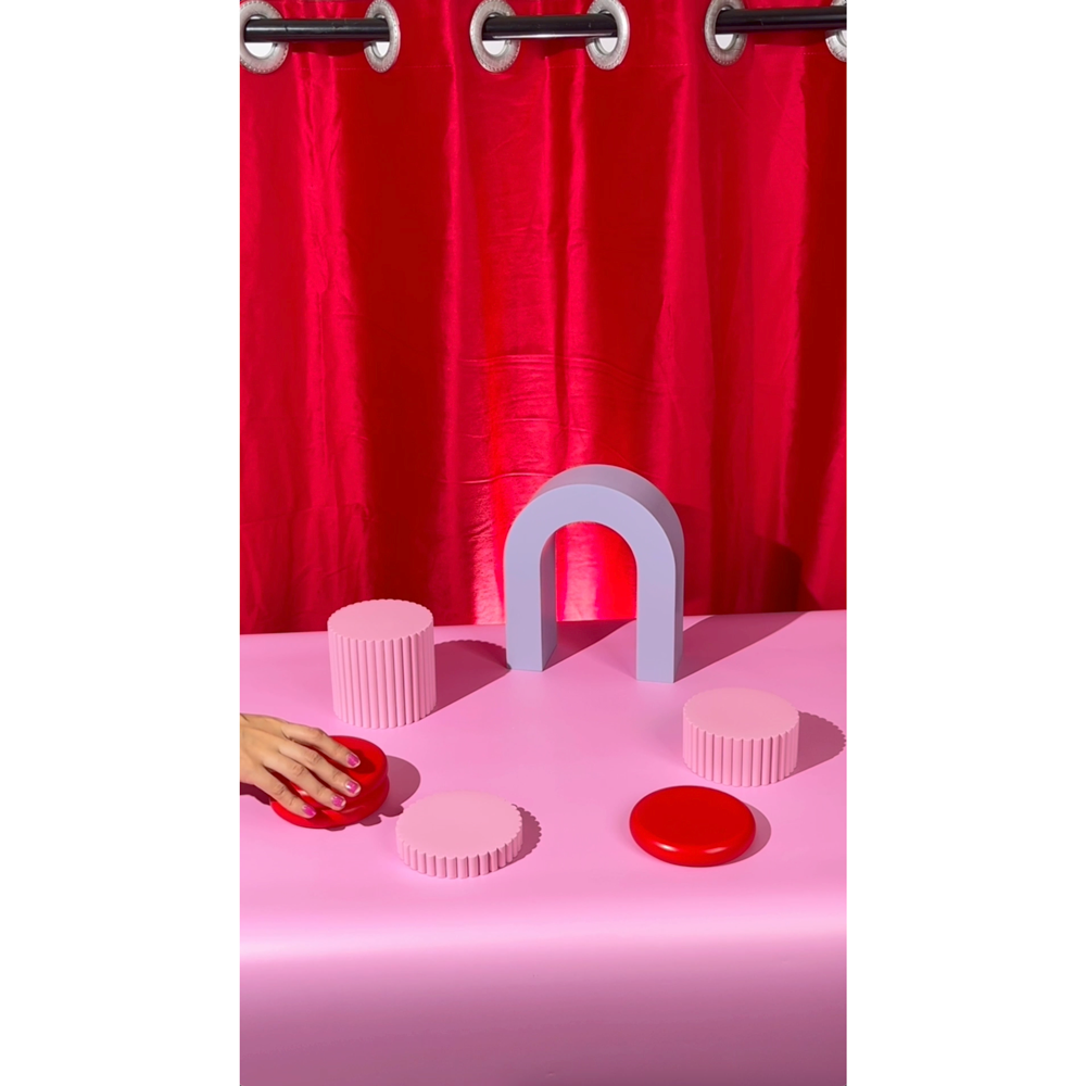 Product Photography Curtain Backdrop Cherry Red