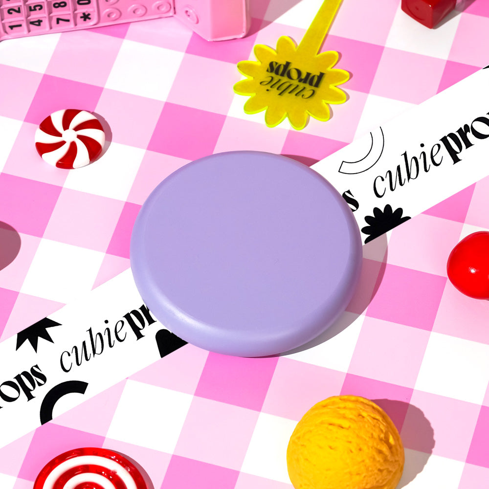 Bubble Disc Plinth Single Product Photography Prop Purple