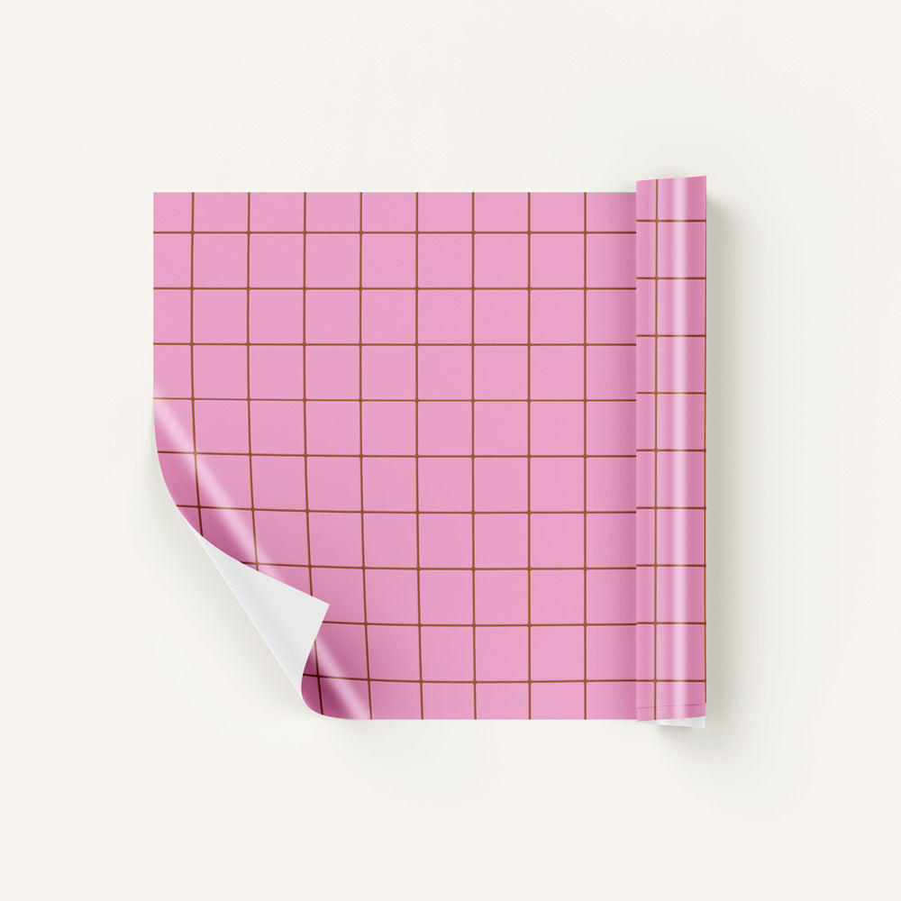 Tiled Bathroom Tile Product Photography Vinyl Backdrop Background Pink Brown